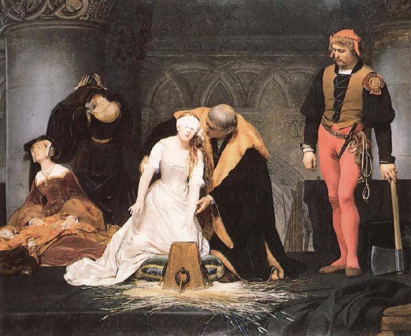 Paul Delaroche The execution of Lady Jane Grey France oil painting art